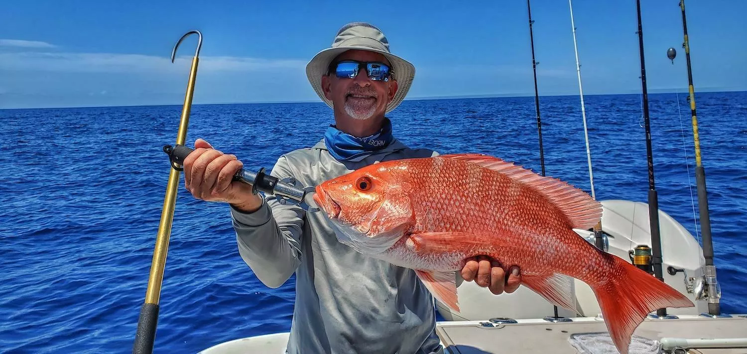 middle grounds red snapper caught bottom fishing