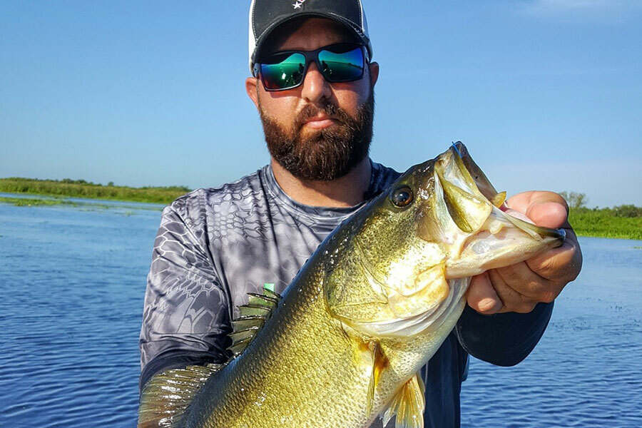 Topwater Largemouth Bass Fishing Florida