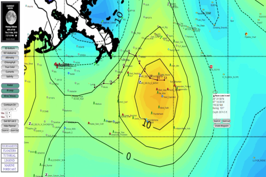 Altimetry Fishing - Satellite Maps