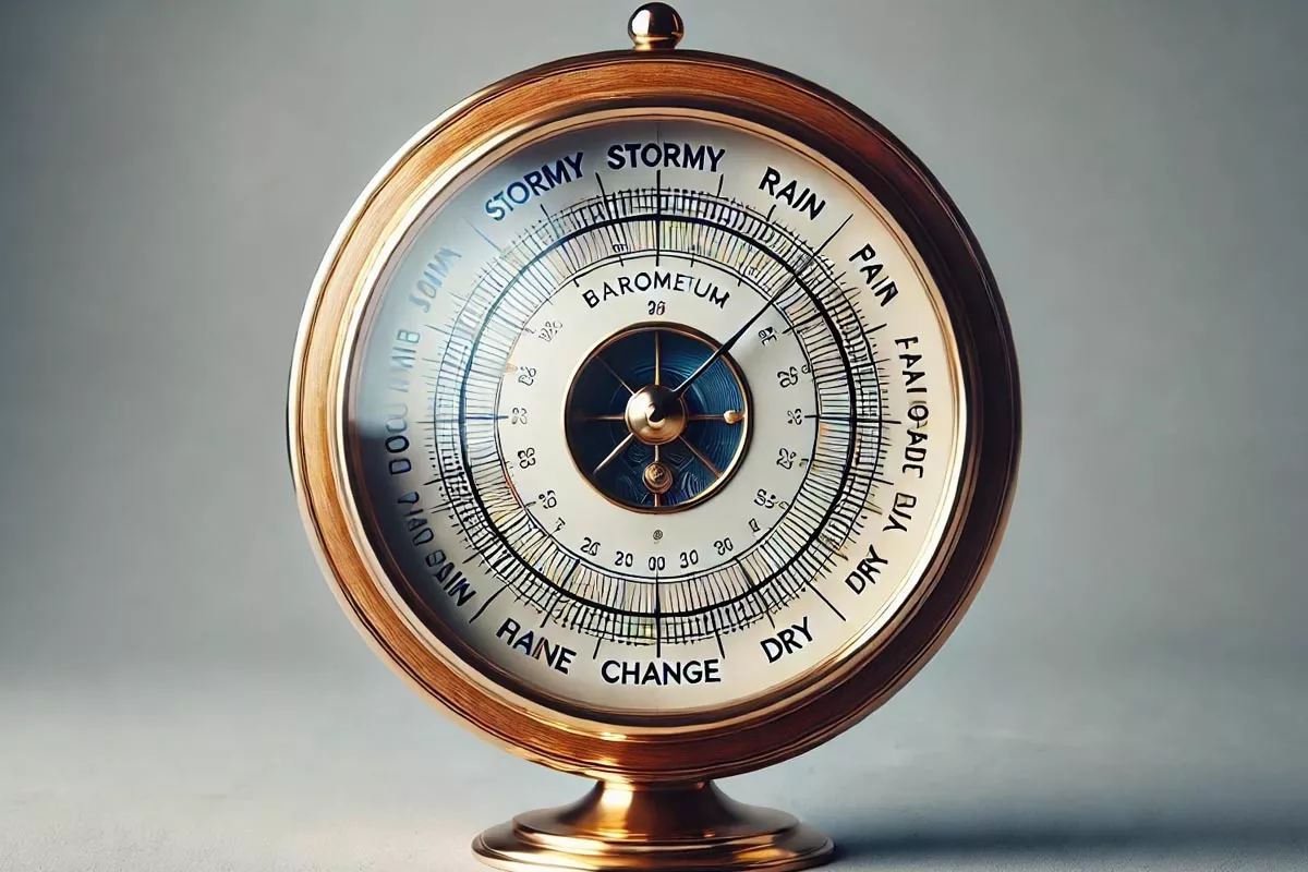 a barometer used to measure atmospheric pressure