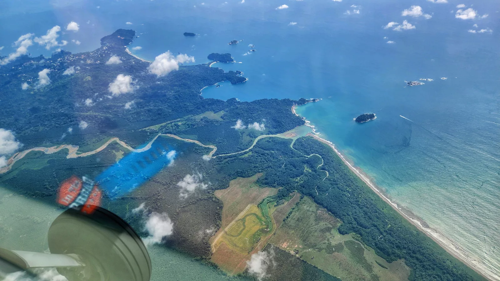 river mouth on the pacific coast of cost rica makes for great fishing