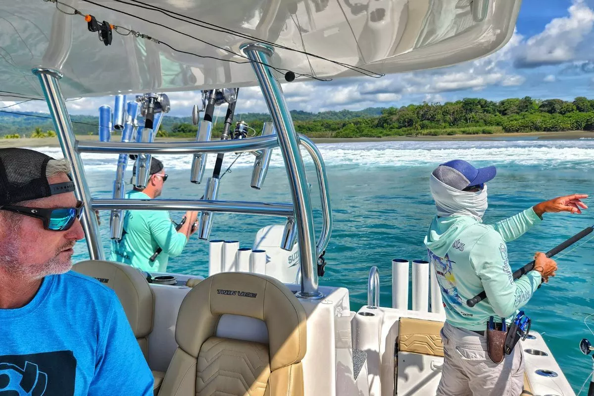 boat positioning for surf fishing