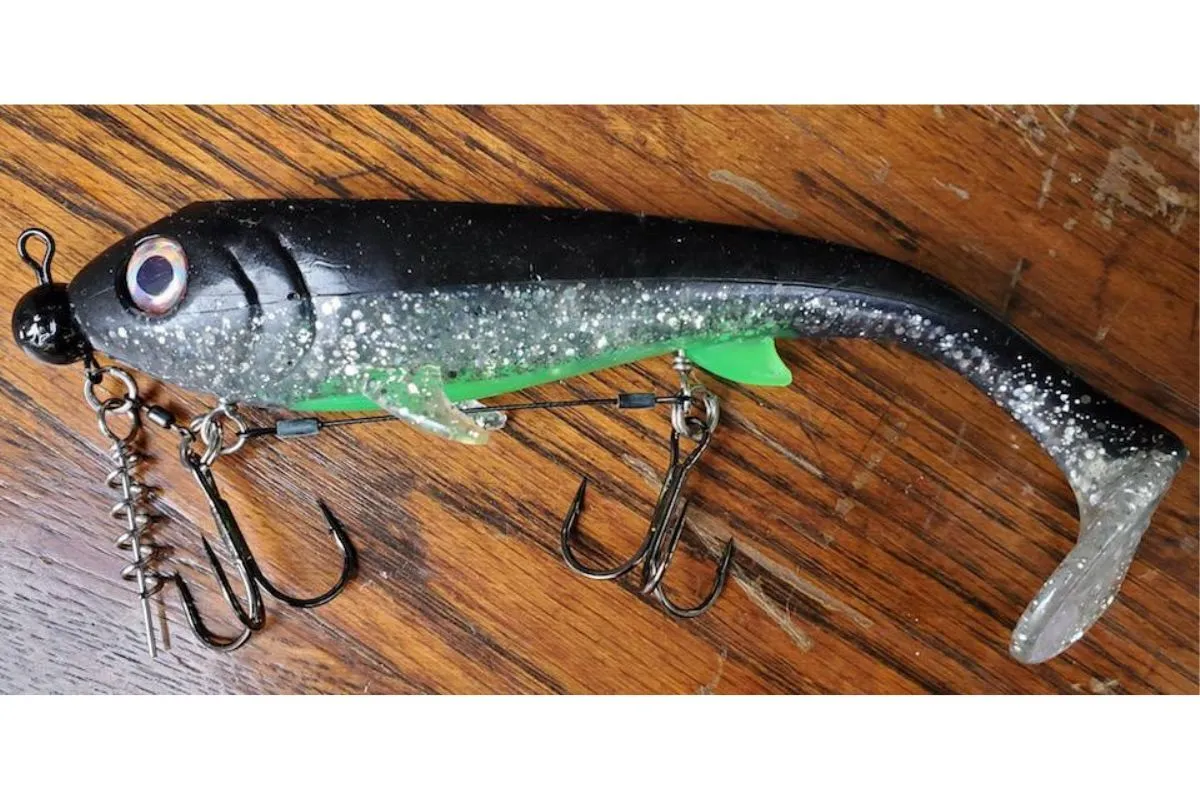 eastfield soft plastic lure for winter muskie fishing