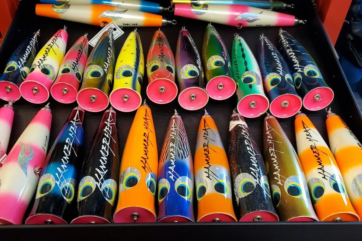 collection of yellowfin tuna poppers from Seth Hartwick