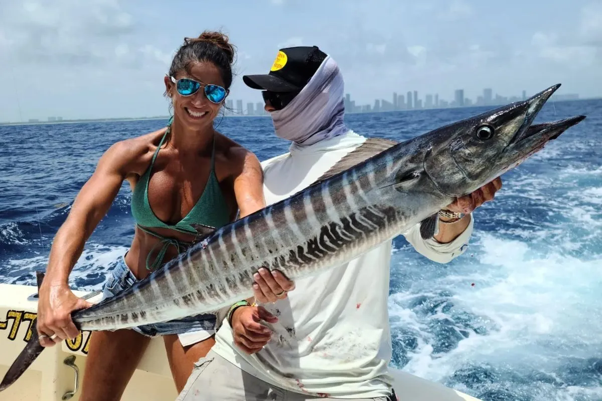 waboo caught trolling planers aboard Old Hat with Chad Raney