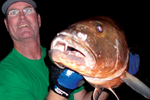 Big Cubera Snapper caught fishing with Bounce Smith in Miami