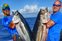 Big Yellowfin Tuna caught Chunking and Chumming by instructor Josh Howard off of Venice Louisiana