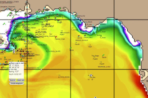 Salinity Charts used for Fishing Forecast