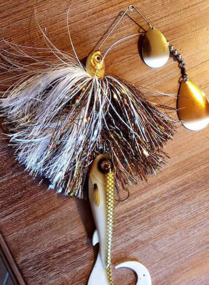 Safety Pin Style Lures and Grubs with Trailer Hooks