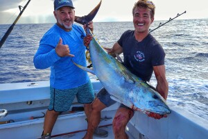 yellowfin tuna caught about Night Runner in Hawaii with Shawn Rotella