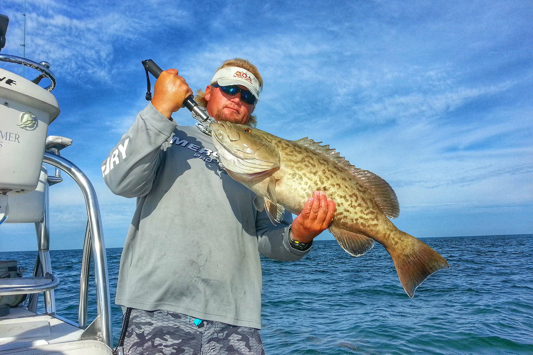 Dan Clymer with a gag grouper caught in Crystal River