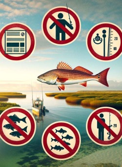 image depicting state and federal redfish regulations