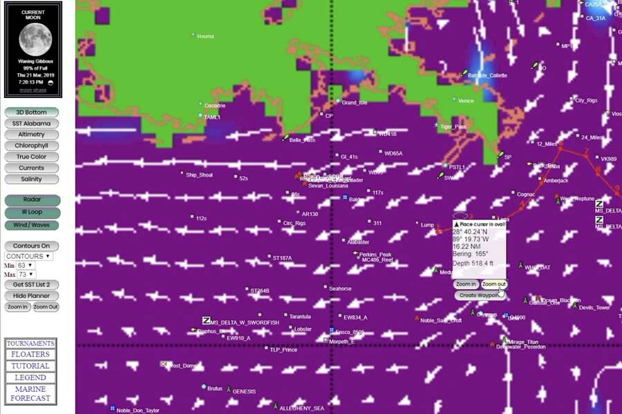ocean currents satellite map from Hiltons