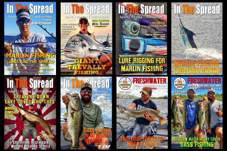 In The Spread Fishing video cover collage