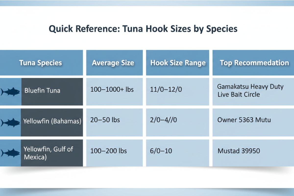 Best Tuna Hooks: Complete Size & Brand Chart | In The Spread Best Tuna Hooks: Complete Size & Brand Chart | In The Spread