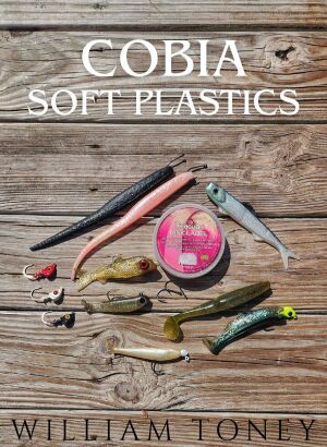 video promo poster for cobia soft plastic lures