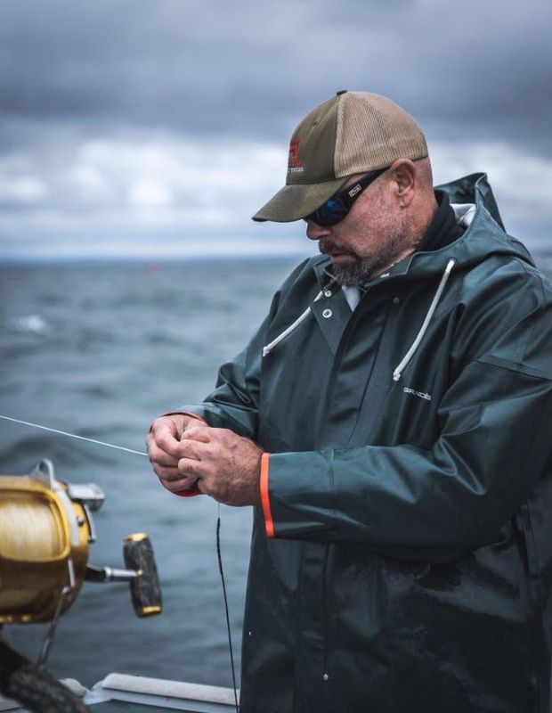 Captain Andy Moyes, founder of Moyes Big Game Lures and custom marlin and tuna trolling lure craftsman